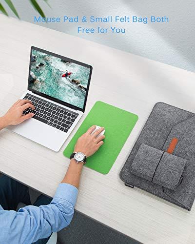 Produktbild Only-Bags.Store 13,3 Zoll Laptop-Tasche, Filz-Laptop-Schutzhülle mit zusätzlicher Filztasche und Mauspad