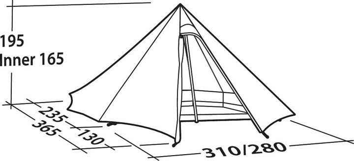 Actual product image Robens Green Cone TP (6 kg, 4 persons)