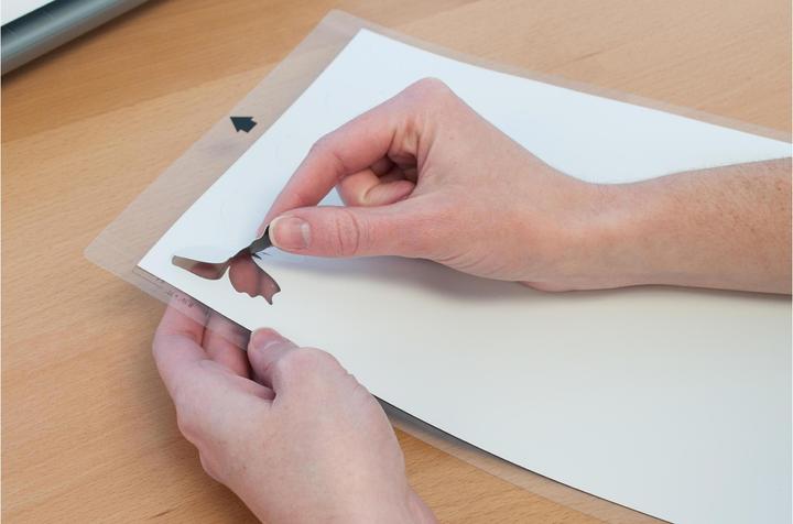 Actual product image Silhouette Adhesive Magnet Paper