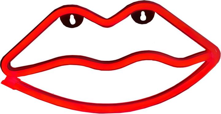 Produktbild Forever Light Neon LED Licht LIPS rot Fledermaus + USB FLNEO8 (2 cm)