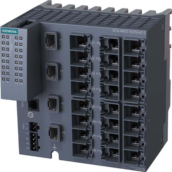 Siemens 6GK52244GS002AC2 SCALANCE XC224-4C G 20x10/100/1000Mbit/s - commutateur - 1 Gbps (20 Ports)