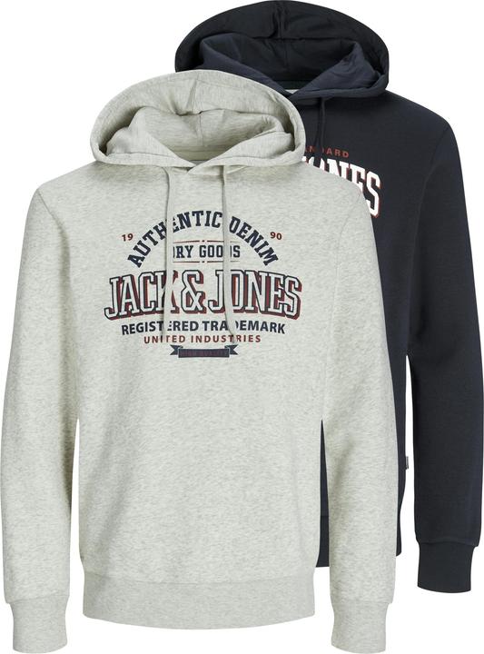 Immagine prodotto Jack & Jones JJELOGO SWEAT HOOD 2 COL 24/25 2PK MP (L)