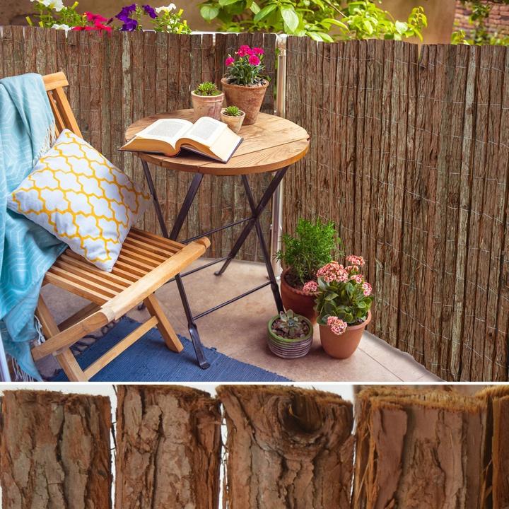 Actual product image Casa Pura Baumrindenmatte Sichtschutz (300 cm)