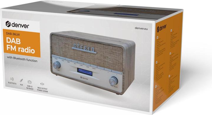 Actual product image Denver DAB-36LW (DAB+, FM, PLL, Bluetooth)
