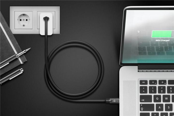 Actual product image Goobay USB Type C - USB Type C (3 m, USB 3.2 Gen 1, 60 W)