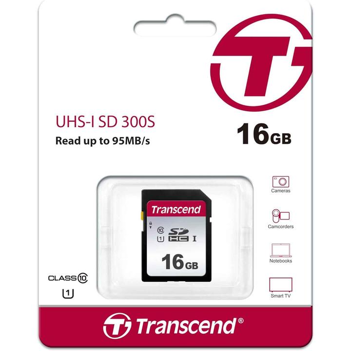 Produktbild Transcend SDC300S (16 GB, SDHC, U1, UHS-I)