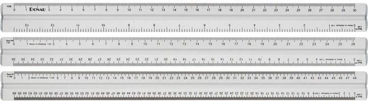 Actual product image Donau Scale ruler aluminum (300 mm)