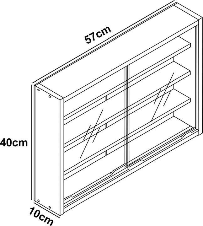 Produktbild VCM Agisa M (57 x 10 x 40 cm)