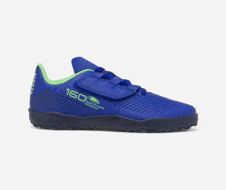Immagine prodotto Kipsta Scarpe da calcio da bambino con chiusura a velcro - 160 Easy Turf blu (34)