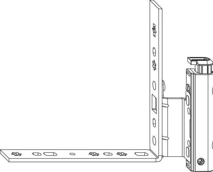 Maco Bande de roulement d'angle en feuillure DT130 avec ÜV 12/20-13 mm argent droit (220045)