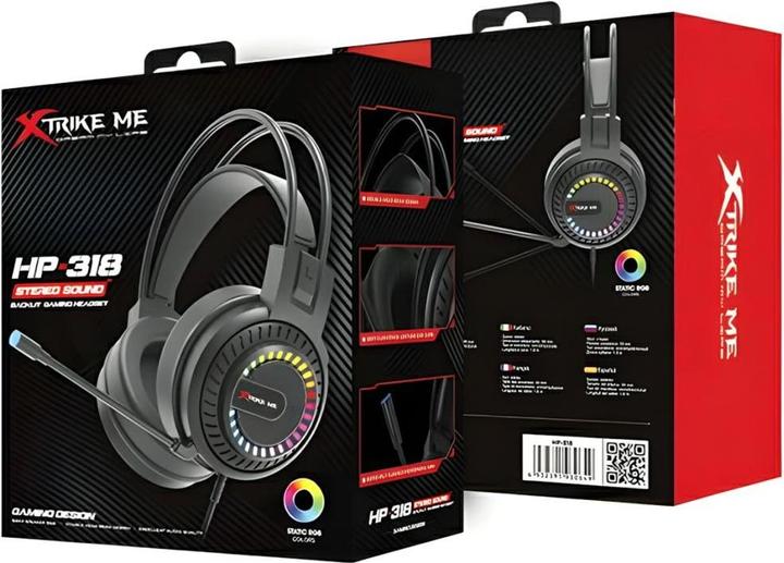 Immagine prodotto Xtrike Me cuffie gamingowy słuchawkowy HP-318 con microfono czarny/nero