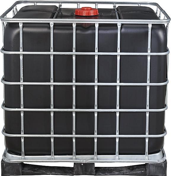 Actual product image kaiserkraft RECOBULK IBC container with UV protection, UN approval, on PE pallet, NW 150 / (1000 l)