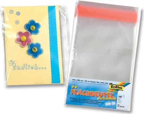 Image du produit Folia 100 sachets à fermeture à pression Sachet plat 38 my 12,5 x 16,2 cm (100 pièce(s))