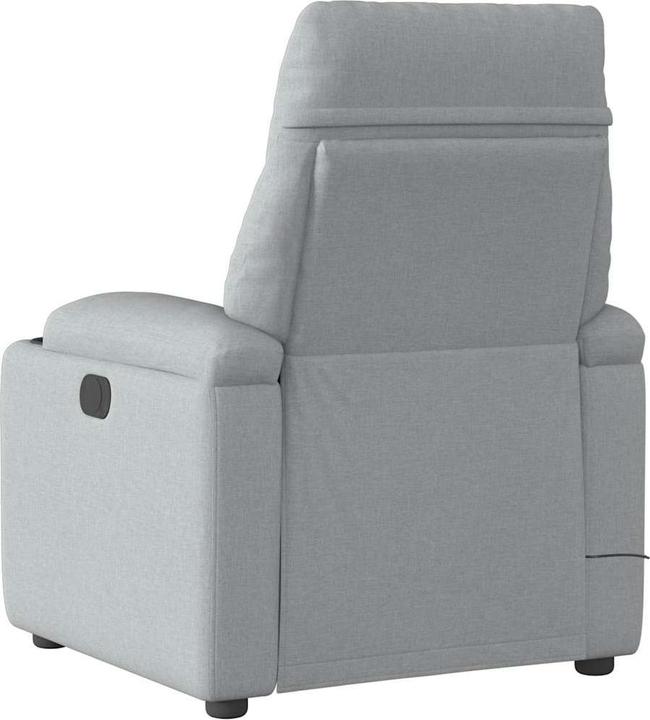 Actual product image VidaXL Massage chair light grey fabric