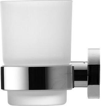 Image du produit Duravit Porte-verre D-CODE avec verre à gauche chromé