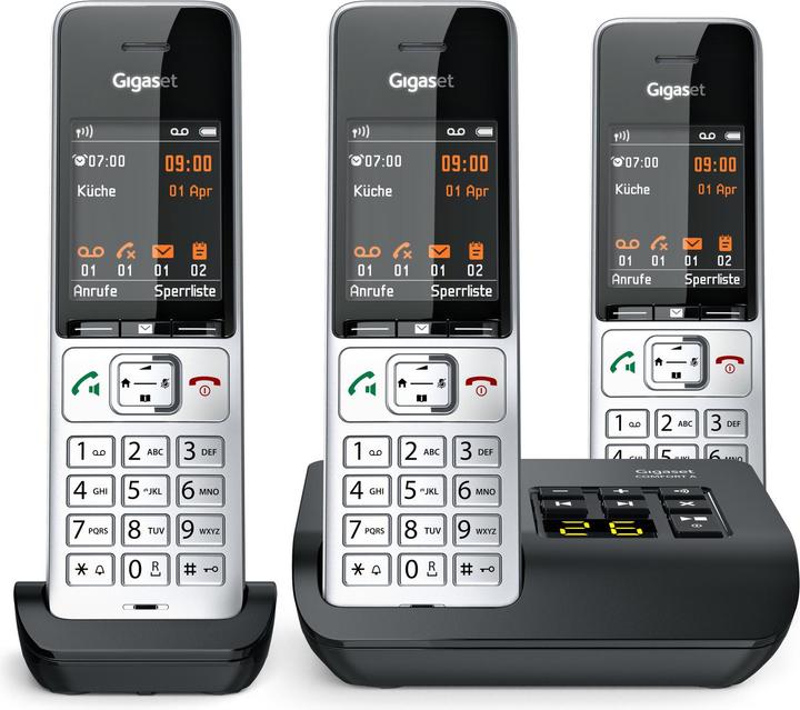 Image du produit Gigaset COMFORT 500A trio silver-black