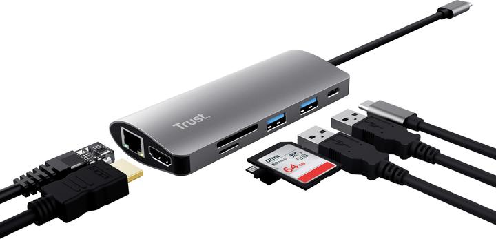 Immagine prodotto Trust Docking Station Dalyx 7-in-1 USB-C (USB-C, 1 Porti)