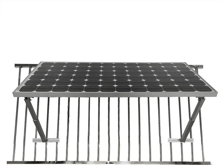 Produktbild Offgridtec Solarmodul Halter für Balkongeländer Rahmenhöhe 3035mm Neigungsverstellbar (90 W, 14.90 kg)