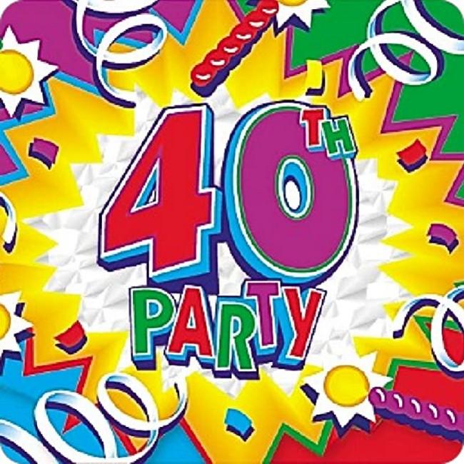 Produktbild Generic Explosion Einladungen 40. Geburtstag 8erPack
