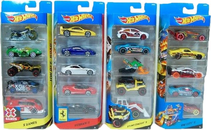 Image du produit Hot Wheels Assortiment de 5 coffrets cadeaux