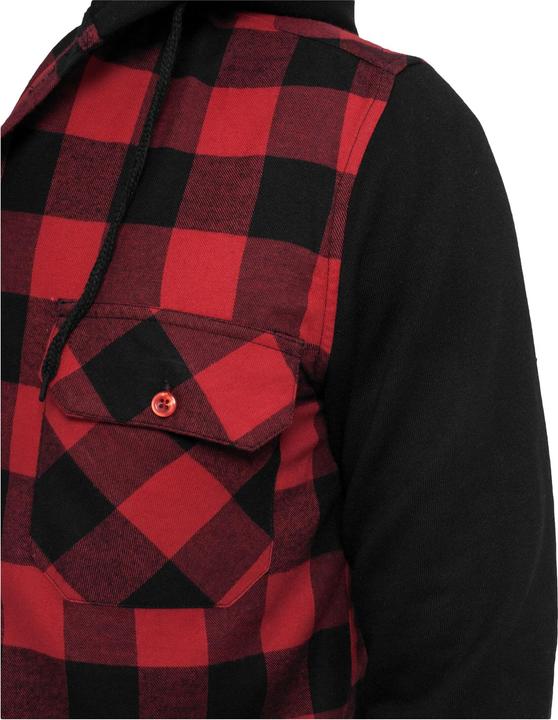 Immagine prodotto Urban Classics Camicia con cappuccio e maniche in flanella a quadri (M)