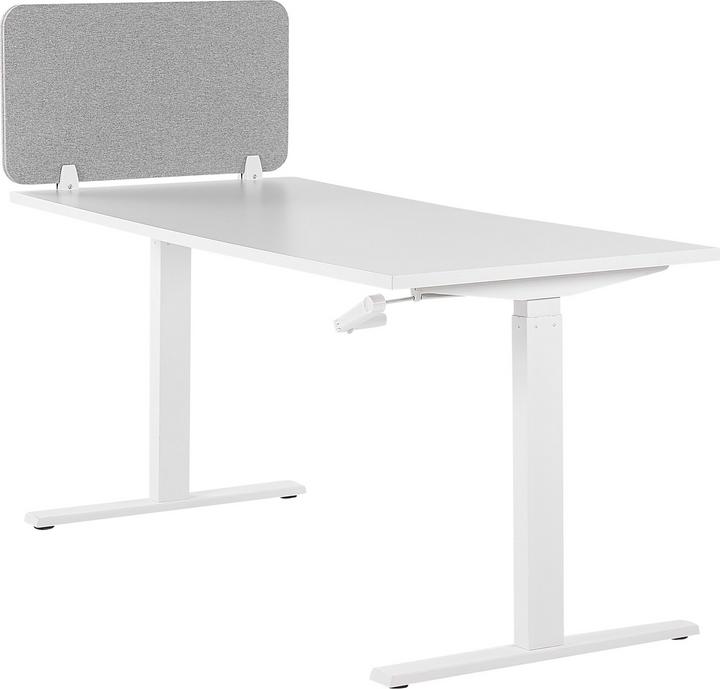 Immagine prodotto Beliani Divisorio per scrivania grigio chiaro 80 x 40 cm WALLY (80 x 40 cm)
