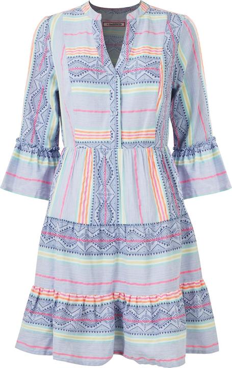 Actual product image Joe Browns Neon Striped Jacquard Flared Sleeve Tunic Mini Dress (12XL)