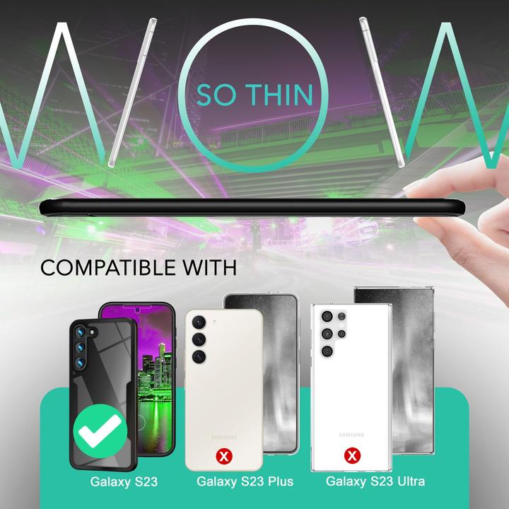 Actual product image Nalia Clear 360 Degree Hybrid Envelope (Samsung Galaxy S23)