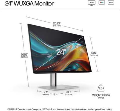 Immagine prodotto HP 724pn (1920 x 1200 pixel, 24")