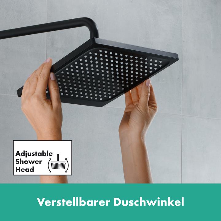 Actual product image hansgrohe HG overhead shower Crometta E 240, 1 jet matt black (15.90 l/min)