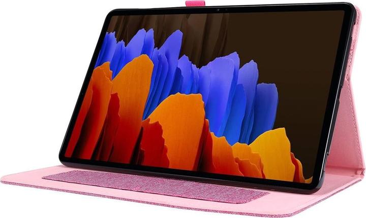 Produktbild König Design Schutz Tablet Hülle für Samsung Galaxy Tab S7 FE Case Cover Tasche Etuis Rosa (Galaxy Tab S7 FE)