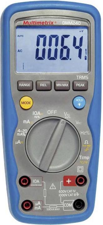Produktbild Multimetrix Hand Multimeter DMM 240 (CAT III 1000V, CAT IV 600V)