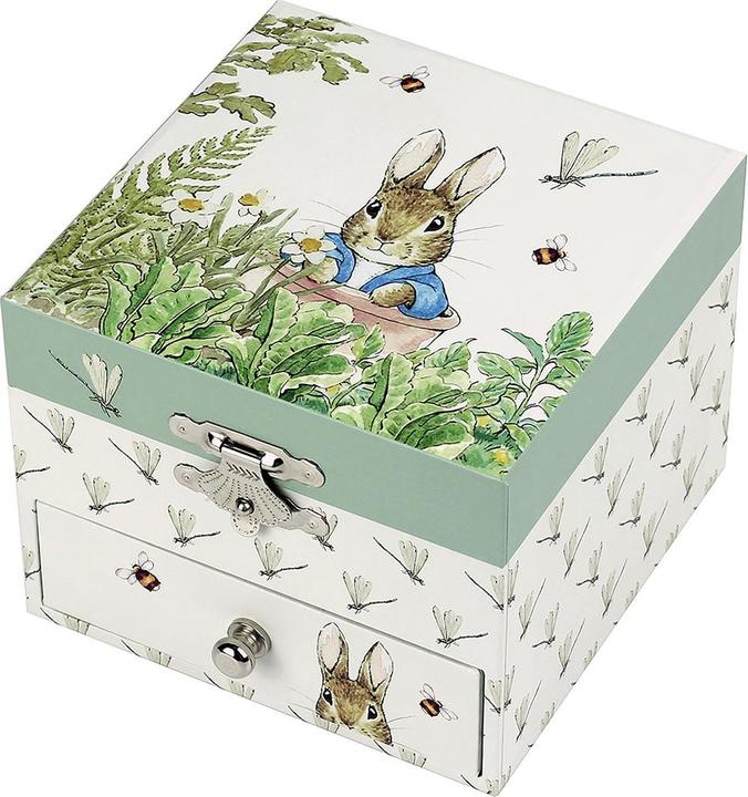 Actual product image Trousselier Music box with drawer Peter Rabbit