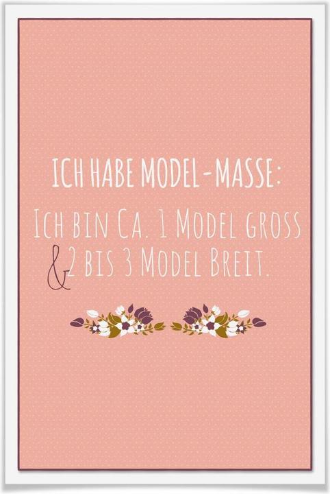Produktbild Trenddeko Ich habe Modelmasse... (70 x 100 cm)