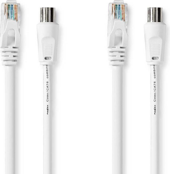 Image du produit Nedis Câble combiné coaxial Cat6 (Câble d'antenne)