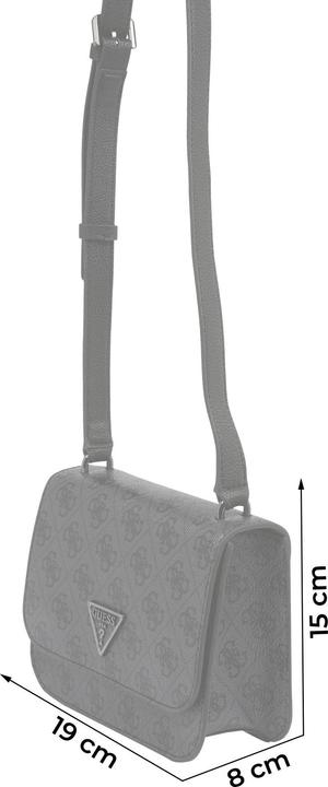 Immagine prodotto Guess Noelle, Belt, Magnetic Clip, Textile Crossbody Bag, Black, 14 x18.5