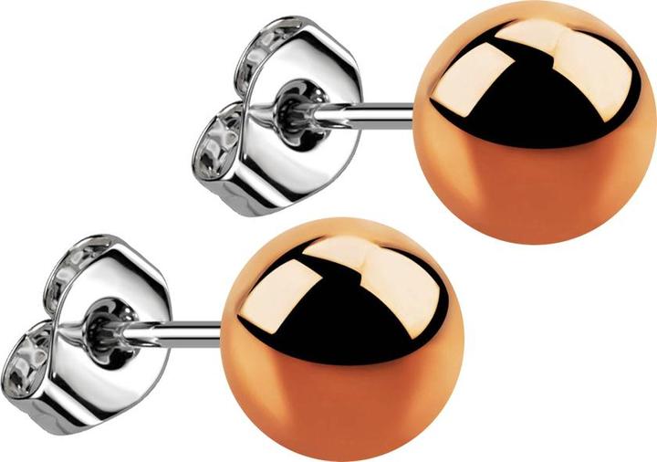 Star Piercing Ohrstecker mit Kugel rosegold (Chirurgenstahl 316L, ohne Messing)