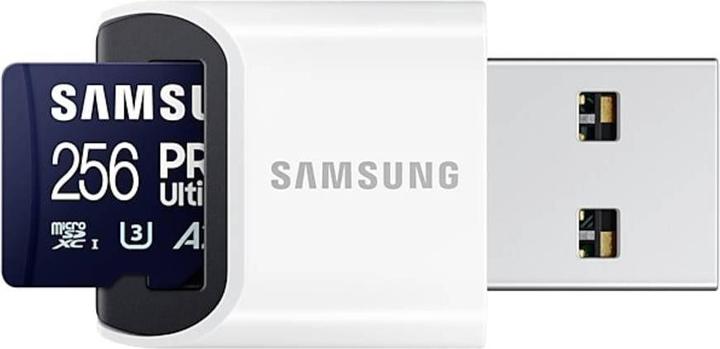 Immagine prodotto Samsung PRO Ultimate con lettore di schede (256 GB, microSDXC, U3, UHS-I)
