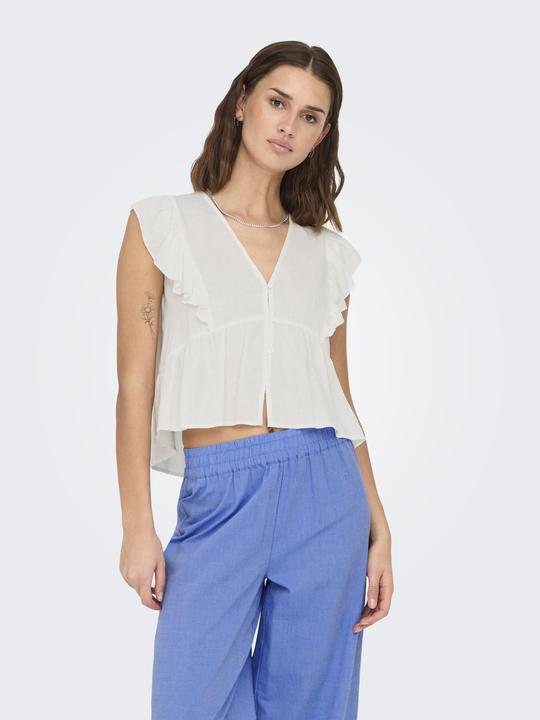 Actual product image Only Onlrian Flonce S/S Top Wvn (XS)