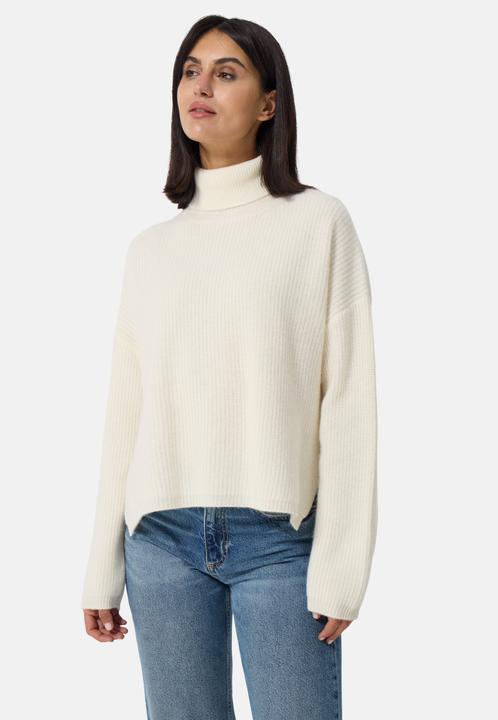 Cash-Mere Wolle Kaschmir Oversize Style Rollkragen Pullover (M)