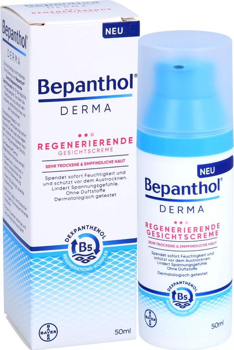 Actual product image Bepanthol Derma Regenerating Face Cream, 1X50 ml CRE (50 ml, 24h cream)