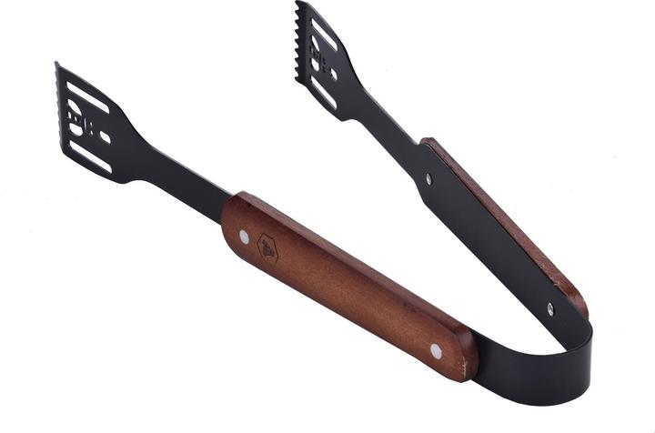 Actual product image Laguiole BBQ SET RUBBER WOOD BLACK PARTS 5 Stück