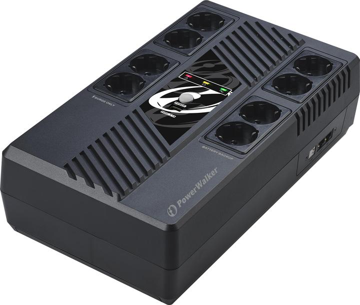 Image du produit Powerwalker Onduleur VI 1000 MS FR Line-Int (1000 VA, 600 W, Line-interactive Onduleur)