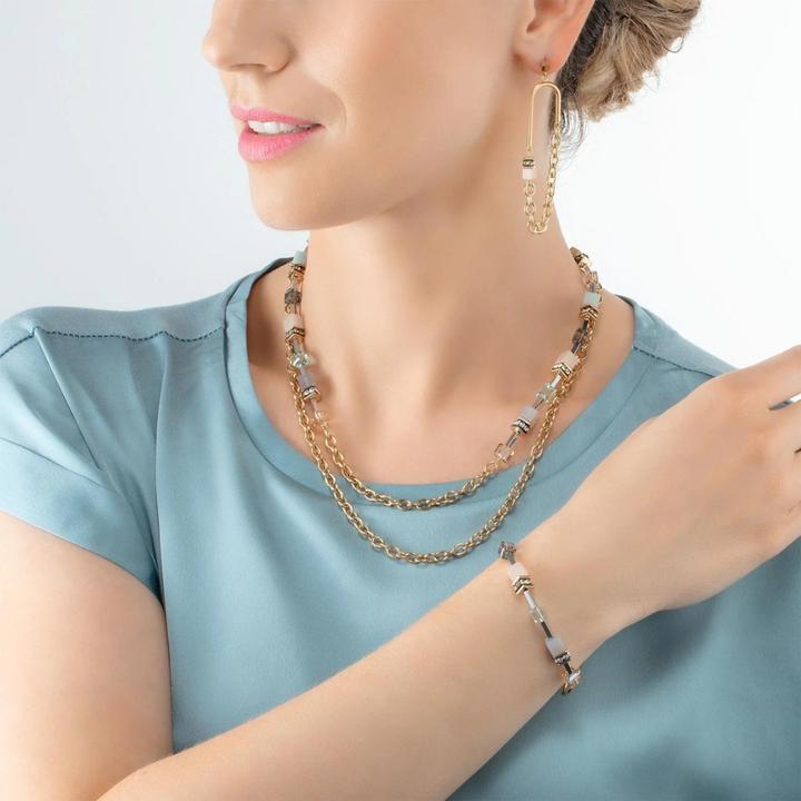 Immagine prodotto Coeur de Lion Bracciale GeoCube Iconic Boho (24.50 cm, Acciaio inossidabile)