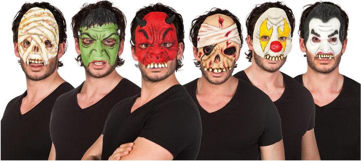 Produktbild Boland Halbmasken Horror, 6-fach