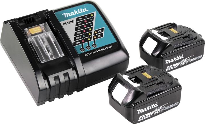 Actual product image Makita DHR 242 RMJ cordless hammer drill 18V 2,0J SDS-plus Brushless + 2x battery 4,0Ah + charger + Makpac (Rechargeable battery operated)