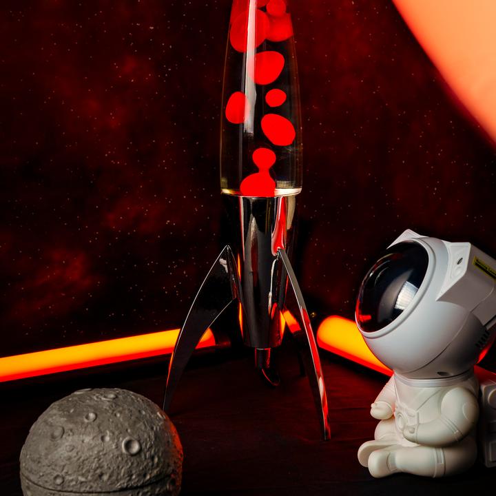 Image du produit Fisura Lampe à Lave Fusée Rouge de (E14)