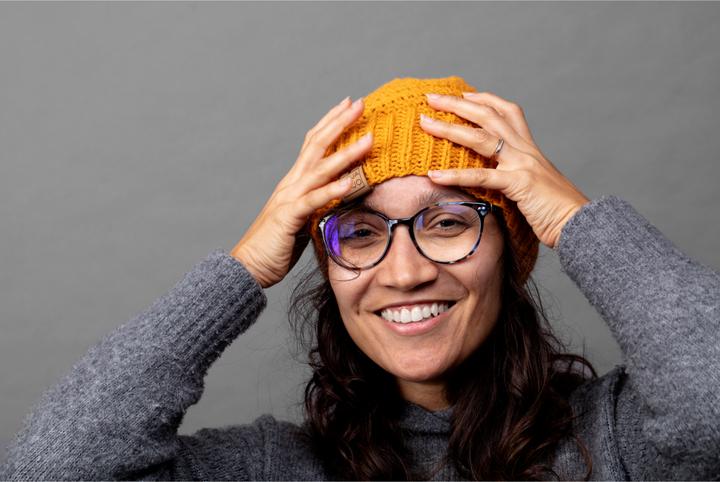 Actual product image Moja Majo Woolen Hat Claudia One Size, Yellow