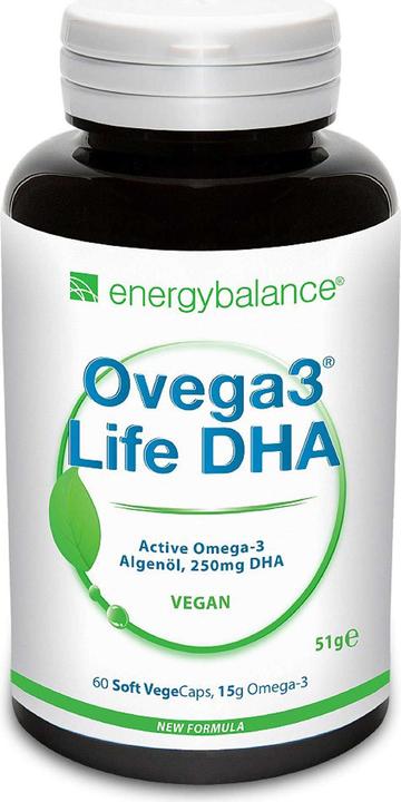 Energybalance Ovega3 life DHA Algenöl Kapseln (60 Stück, Kapseln, 51 g)
