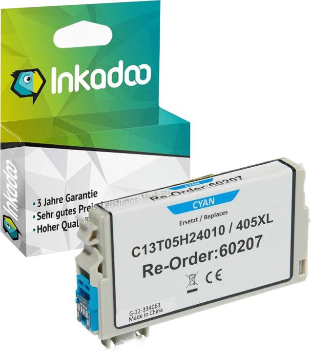 Actual product image Inkadoo Druckerpatronen kompatibel mit Epson C13T05H44010 / 405XL Tintenpatrone